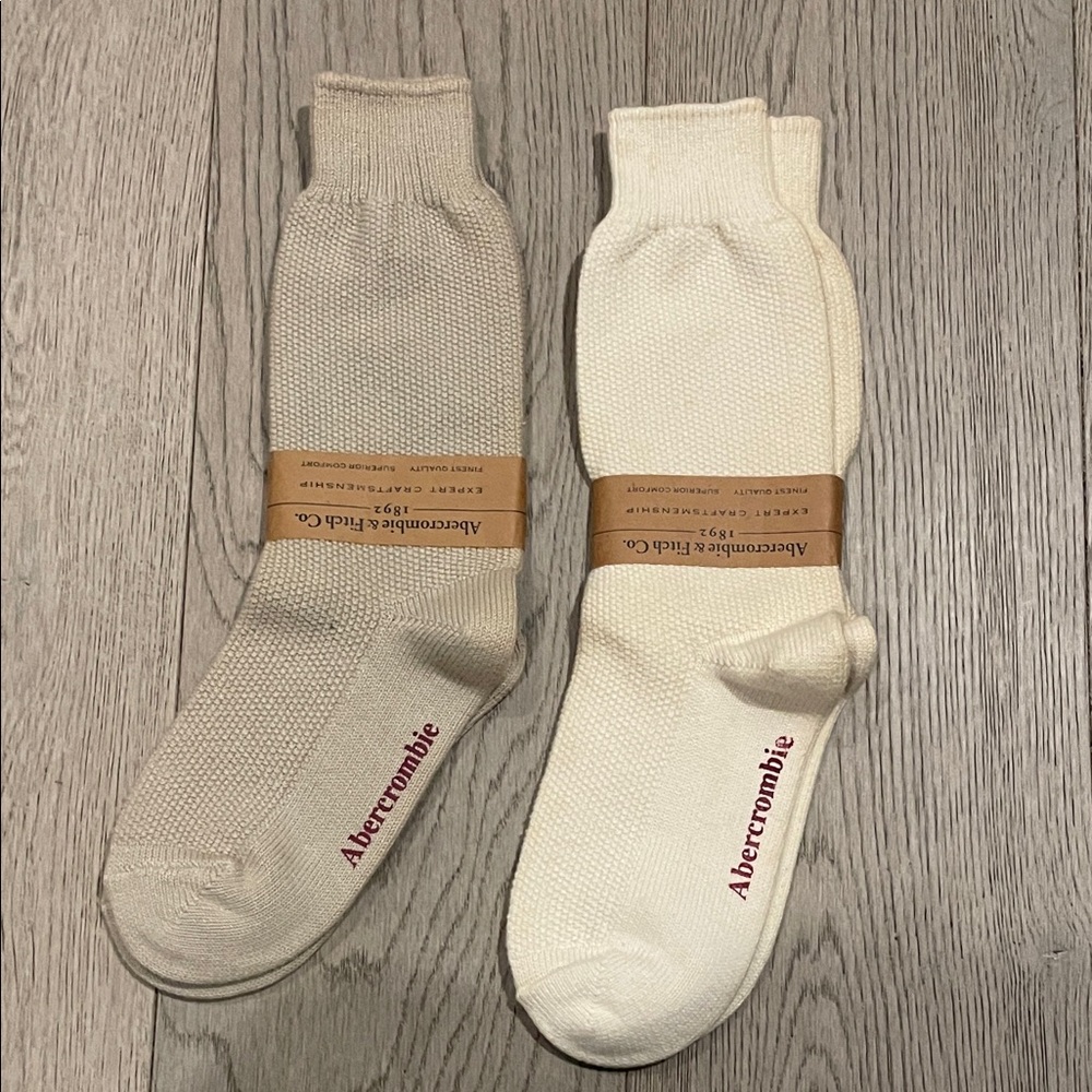 Abercrombie & Fitch Men's Heavy Cotton Casual Socks